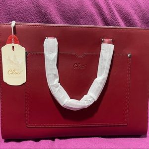 New Leather CLUCI Leather Briefcase